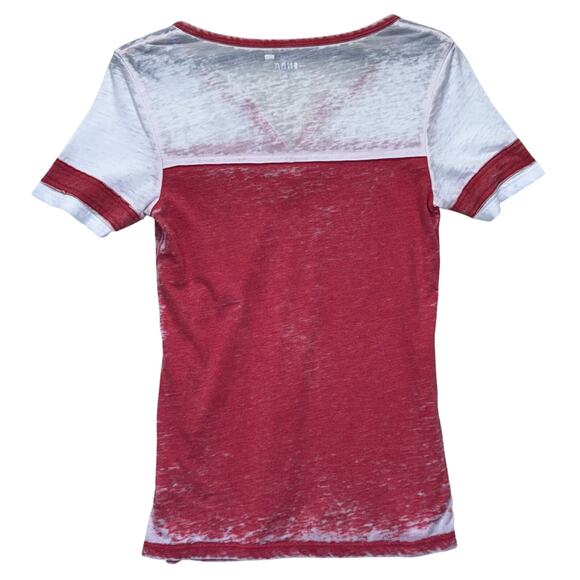 Houston Rockets Women’s V-Neck Burnout Tee 5th & Ocean by New Era Sz S - Picture 4 of 16